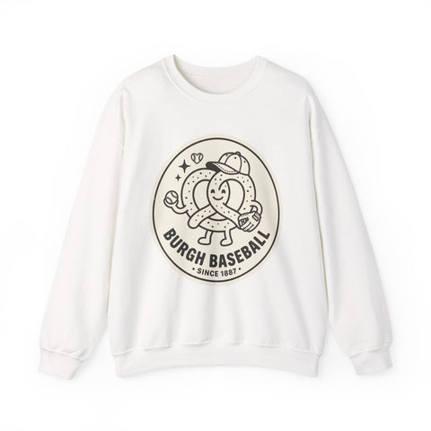 Burgh Baseball Round Logo Crewneck, Pittsburgh Pride | Local Baseball Apparel