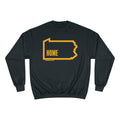 Pittsburgh, Pennsylvania, Home - Champion Crewneck Sweatshirt Sweatshirt Printify Black S 