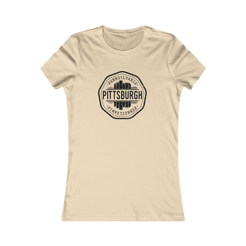 Pittsburgh Vintage Stamp - Women's Favorite Tee