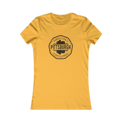 Pittsburgh Vintage Stamp - Women's Favorite Tee