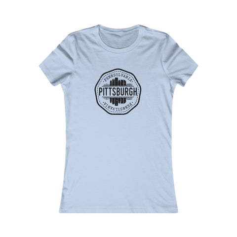 Pittsburgh Vintage Stamp - Women's Favorite Tee