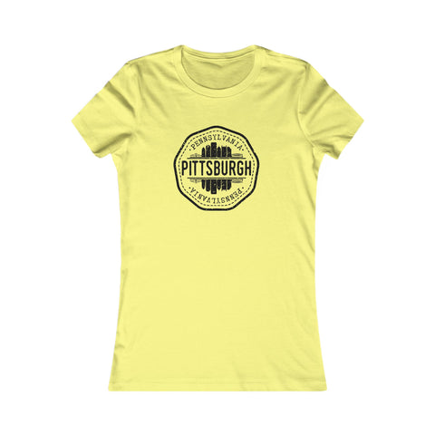 Pittsburgh Vintage Stamp - Women's Favorite Tee