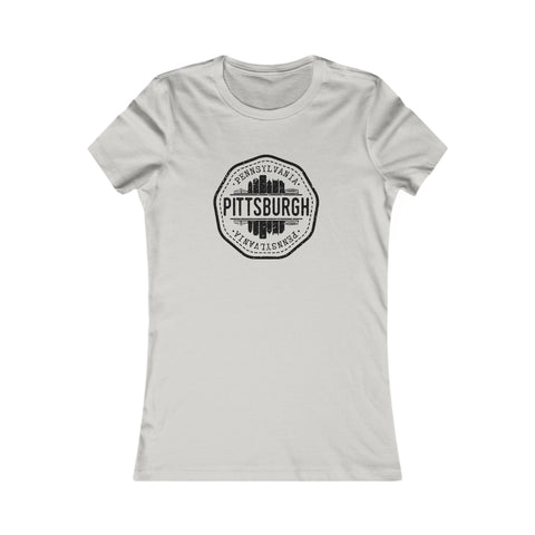 Pittsburgh Vintage Stamp - Women's Favorite Tee