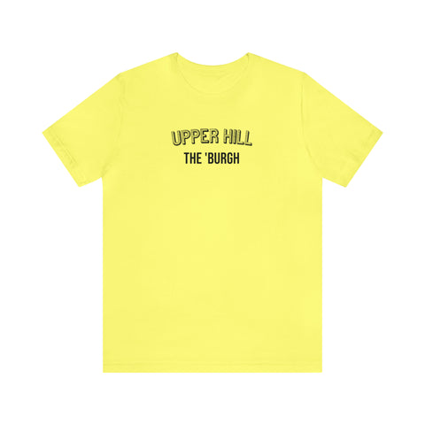 Upper Hill - The Burgh Neighborhood Series - Unisex Jersey Short Sleeve Tee T-Shirt Printify Yellow S 