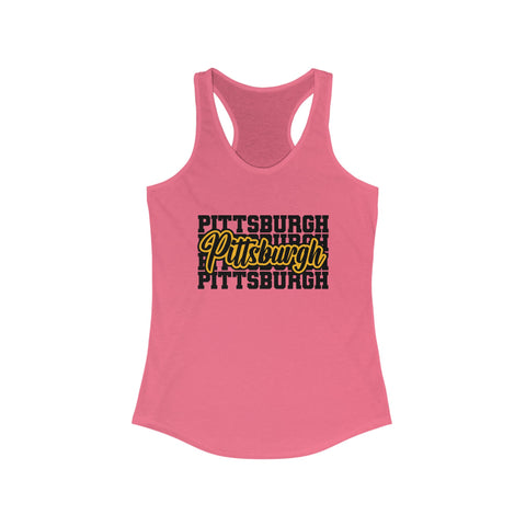 Pittsburgh Typography - Women's Tang Top