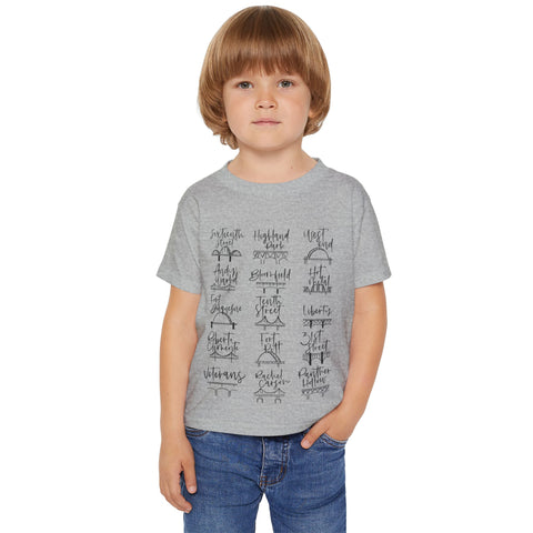 Pittsburgh Bridges Doodle - Toddler T-Shirt