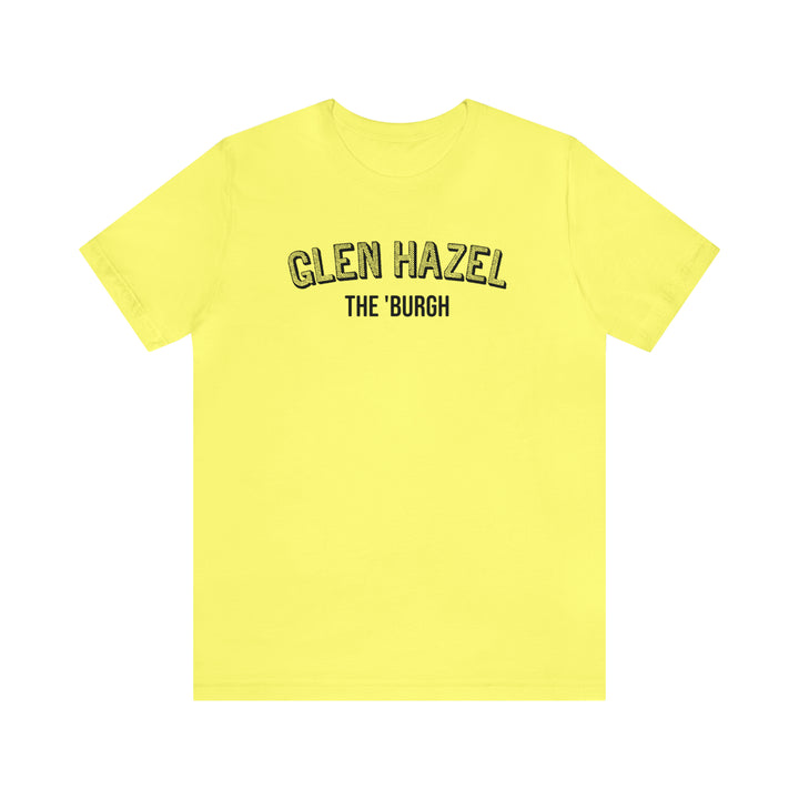 Glen Hazel  - The Burgh Neighborhood Series - Unisex Jersey Short Sleeve Tee T-Shirt Printify Yellow S 