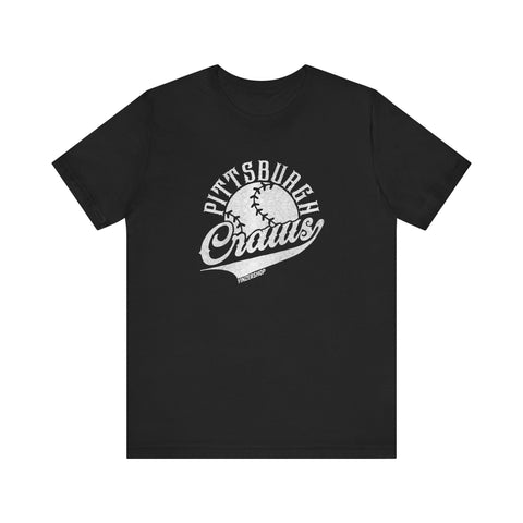 Pittsburgh Craws - Pittsburgh Crawfords - Retro Baseball - Short Sleeve Tee T-Shirt Printify Black S 