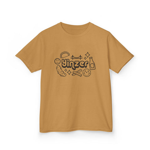 Yinzer Icon Doodles - Kids Graphic T-Shirt
