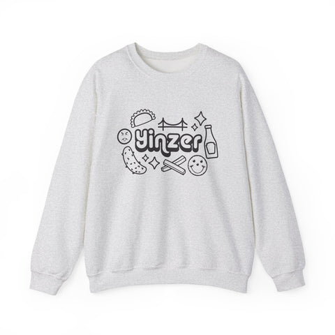 Yinzer Icon Doodles Heavy Blend™ Crewneck Sweatshirt