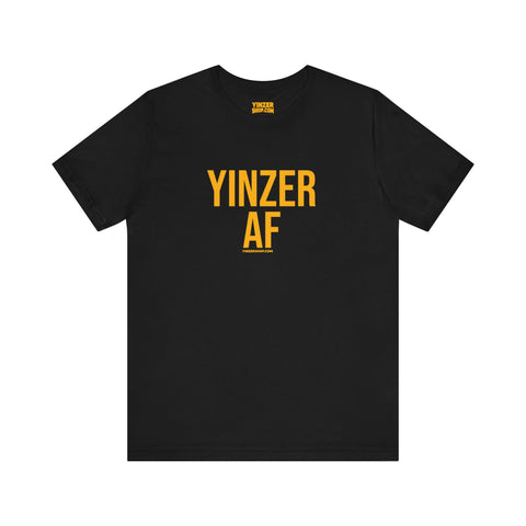 Yinzer AF - Short Sleeve Tee T-Shirt Printify Black S 