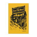 Fort Pitt Beer Building - Retro - Canvas Gallery Wrap Wall Art Canvas Printify 12" x 18" 1.25"