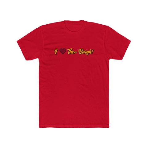 I Love The Burgh T-Shirt T-Shirt Printify Solid Red S 