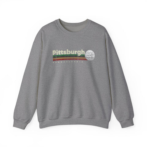 Vintage Pittsburgh Golf - Heavy Blend™ Crewneck Sweatshirt
