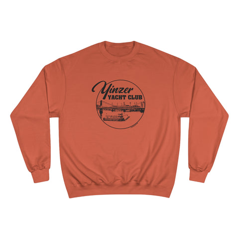 Yinzer Yacht Club - Champion Sweatshirt Sweatshirt Printify Orange XL