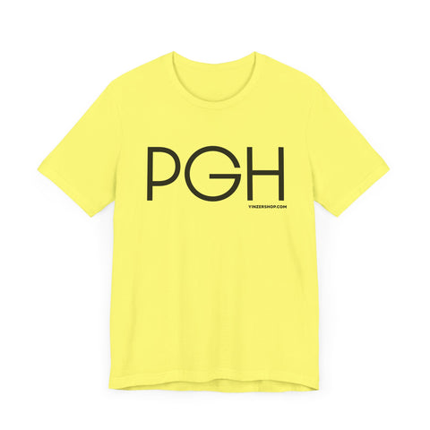 PGH Pittsburgh BIG FONT T-Shirt - Unisex bella+canvas 3001 Short Sleeve Tee