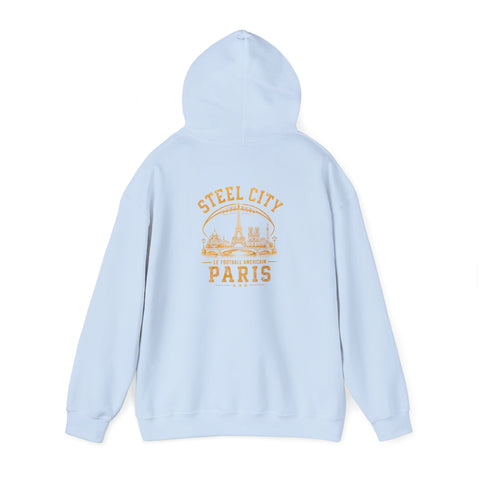 Steel City Paris - Unisex Heavy Blend™ Hooded Sweatshirt (Design on Back)