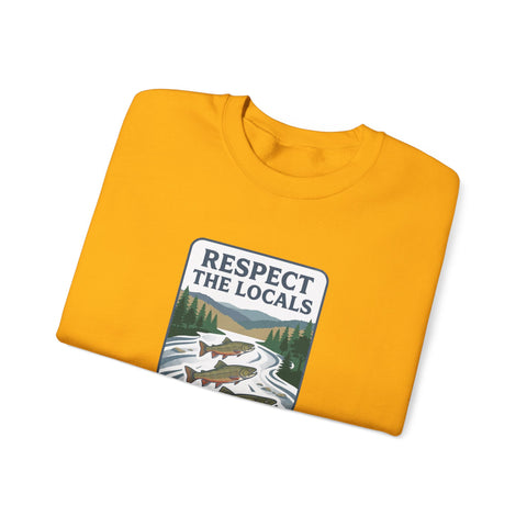 Respect the Locals River Steward Sweatshirt | Vintage National Park Wildlife