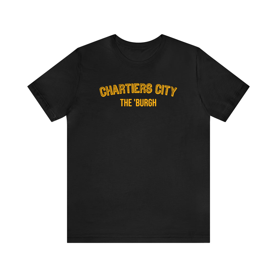 Chartiers City  - The Burgh Neighborhood Series - Unisex Jersey Short Sleeve Tee T-Shirt Printify Black S 