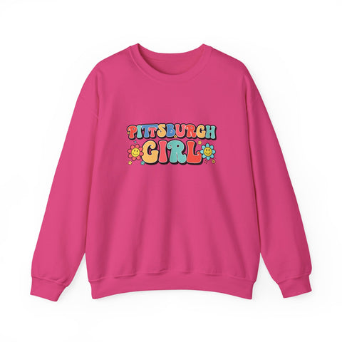 Pittsburgh Girl Retro Heavy Blend™ Crewneck Sweatshirt