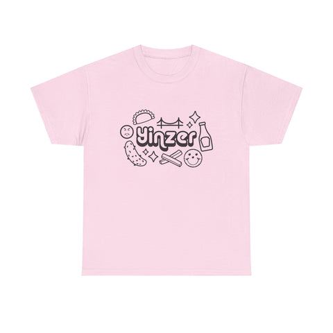 Yinzer Icon Doodles - Unisex Heavy Cotton Tee