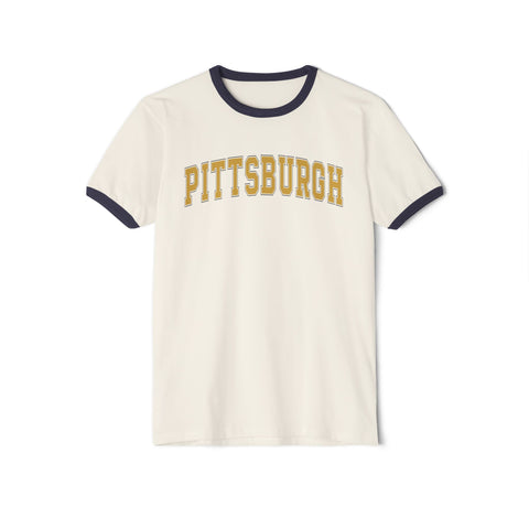 Vintage Classic Pittsburgh Unisex Cotton Ringer T-Shirt