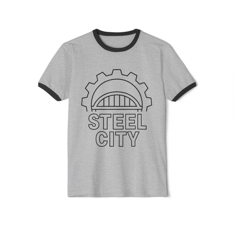 Steel City Gear - Unisex Cotton Ringer T-Shirt