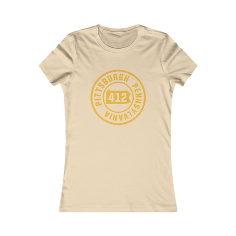 412 Pittsburgh Stamp - Women's Favorite Tee