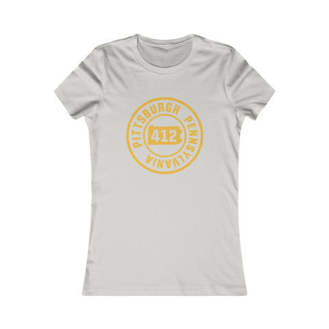 412 Pittsburgh Stamp - Women's Favorite Tee