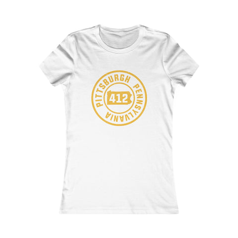 412 Pittsburgh Stamp - Women's Favorite Tee