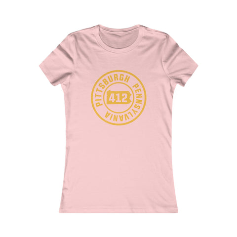 412 Pittsburgh Stamp - Women's Favorite Tee