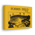 Forbes Field - 1909 - Retro Schematic - Canvas Gallery Wrap Wall Art Canvas Printify 7" x 5" 1.25" 