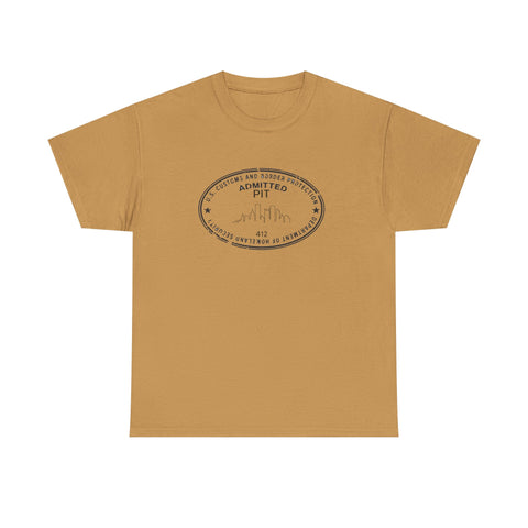 Pittsburgh Border Stamp - Unisex Heavy Cotton Tee