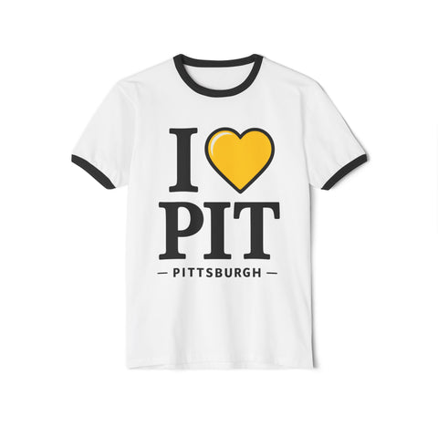 I Heart PIT - Next Level Unisex Cotton Ringer T-Shirt