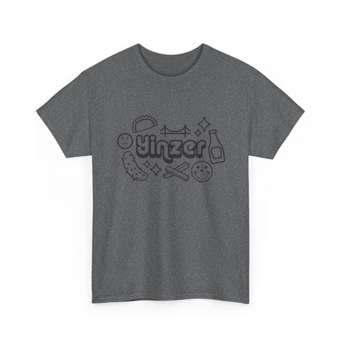 Yinzer Icon Doodles - Unisex Heavy Cotton Tee