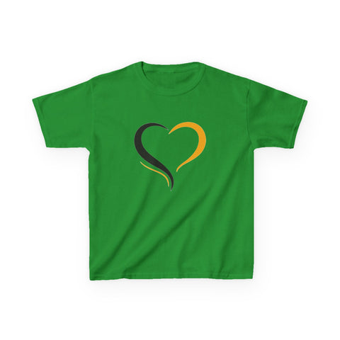 Black and Yellow Heart - Kids Graphic T-Shirt