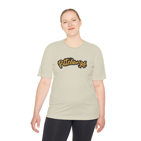 Pittsburgh Grunge - Sport-Tek Unisex Moisture Wicking Tee