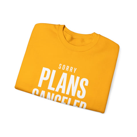 Plans Canceled Sweatshirt — "Sorry Plans Canceled, Football Is On" Crewneck