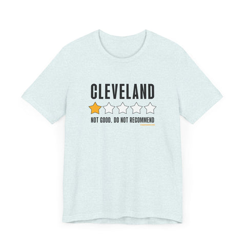 Cleveland Review 1 Star - Short Sleeve Tee T-Shirt Printify Heather Ice Blue S