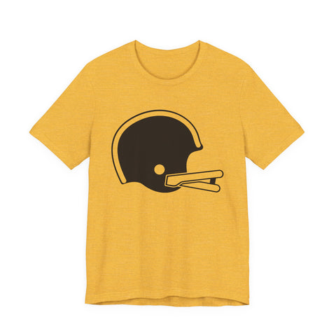 Classic Retro Football Helmet - Unisex Jersey Short Sleeve Tee