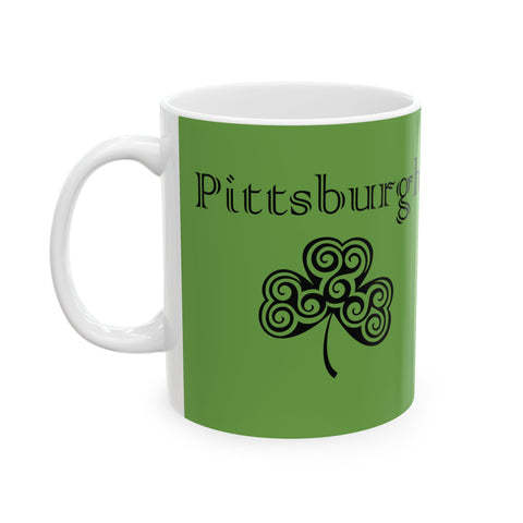 Pittsburgh Irish Clover -  Coffee Mugs (11oz, 15oz)