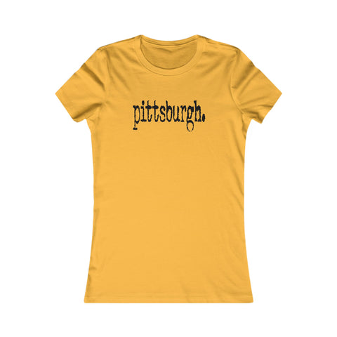 Pittsburgh Typewriter - Women's Favorite Tee