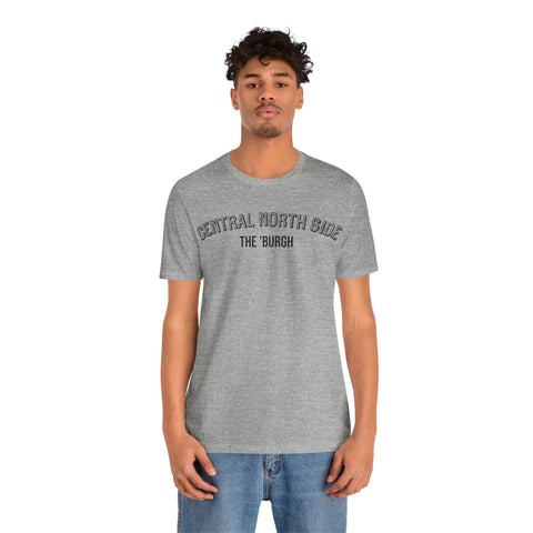 Central North Side  - The Burgh Neighborhood Series - Unisex Jersey Short Sleeve Tee T-Shirt Printify   