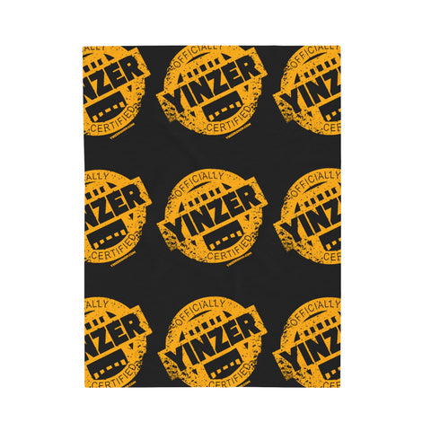 Certified Yinzer Velveteen Plush Blanket Blanket Printify 30" × 40"  