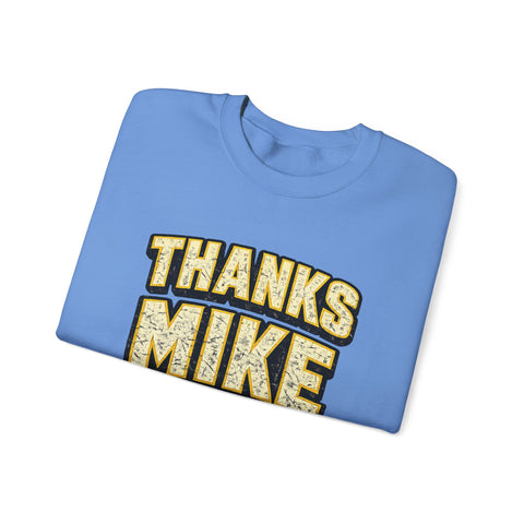 Thanks Mike Tomlin Message on a Heavy Blend™ Crewneck Sweatshirt