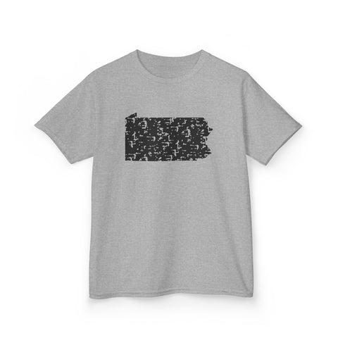 Pennsylvania Grunge - Kids Graphic T-Shirt