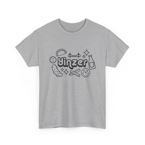 Yinzer Icon Doodles - Unisex Heavy Cotton Tee