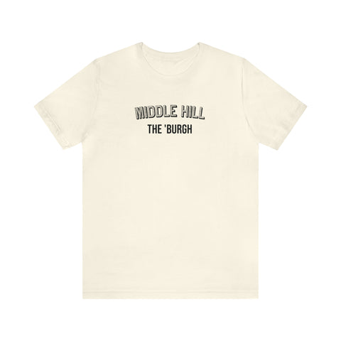 Middle Hill - The Burgh Neighborhood Series - Unisex Jersey Short Sleeve Tee T-Shirt Printify Natural 3XL 