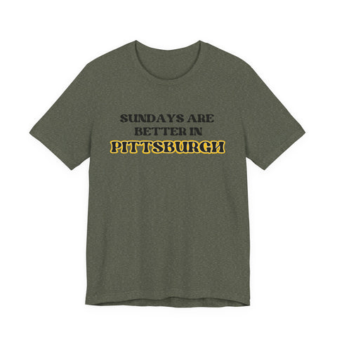 Pittsburgh Sundays - Unisex Jersey Short Sleeve Tee