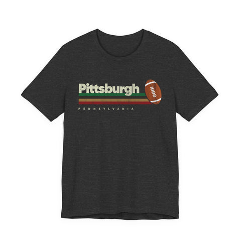 Pittsburgh Vintage Football - Unisex Jersey Short Sleeve Tee